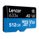 Накопичувач Micro SDXC Card LEXAR 633x (Class 10 UHS-I U3) 512GB