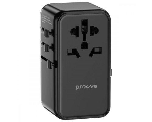 Універсальний адаптер Proove Trip 85W black 2003000150452 6901111107142