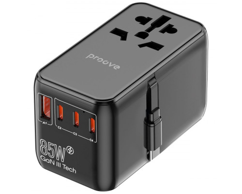 Універсальний адаптер Proove Trip 85W black 2003000150452 6901111107142