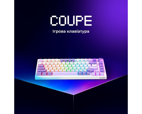 Бездротова клавіатура Proove Gaming Coupe (Ukraine Layout) black/purple 2003000300291 6901114175988