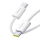 Кабель Baseus Dynamic 4 Fast Charging Type-C to Type-C 100W (2m) white 2003000229356 6932172678517