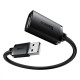 Кабель Baseus AirJoy Series USB(male) to USB(female) (0.5m) black 2001001041670 6932172629656