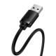 Кабель Baseus AirJoy Series USB(male) to USB(female) (0.5m) black 2001001041670 6932172629656