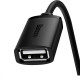 Кабель Baseus AirJoy Series USB(male) to USB(female) (0.5m) black 2001001041670 6932172629656