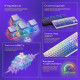 Бездротова клавіатура Proove Gaming Rampage (Ukraine Layout) gradient purple/white 2003000343076 6901111475173