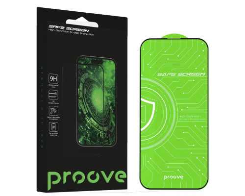 Захисне скло Proove Safe Screen iPhone 15 Pro Max (1pcs) black 2003000303209