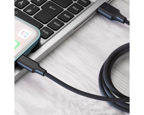 Кабель Proove Striped Silicone USB to Lightning (1m) black 2001001957513 6901119903968