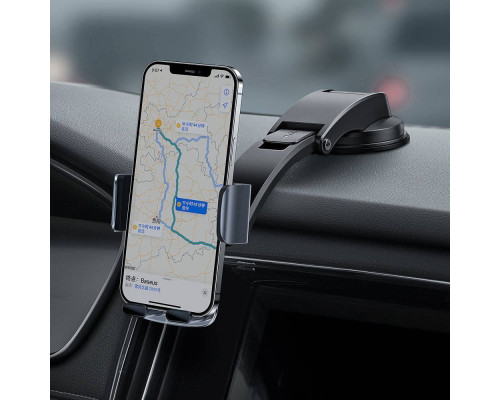 Автомобільний тримач Baseus Easy Control Clamp Pyste Type + Air Outlet set silver