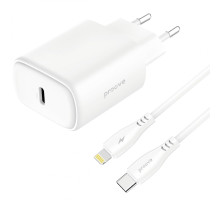 МЗП Proove Silicone Power 2 20W (Type-C) + Cable Type-C to Lightning (1m) white 2003000238570 6901117457050
