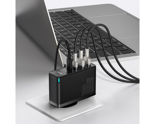 МЗП Baseus GaN2 Pro Quick Charger 100W (2Type-C + 2USB) white