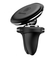 Тримач в машину Baseus Magnetic Air Vent Car Mount With Cable Clip black