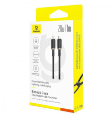 Кабель Baseus Dura Series Type-C to Lightning 20W (1m) gray/black 2003000246407