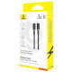 Кабель Baseus Dura Series Type-C to Lightning 20W (1m) gray/black 2003000246407