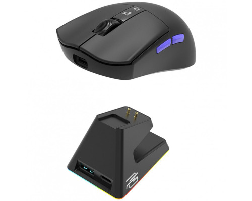 Бездротова ігрова миша Proove Gaming Jester 8K with Charging Dock white/purple 2003000315578 6901119163591