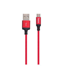 Кабель USB Hoco X14 Times Speed Micro 2m Колір Червоно-Чорний 6957531062912