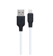 Кабель USB Hoco X21 Plus Silicone Lightning 0.25m Колір Чорно-Білий 6931474712349