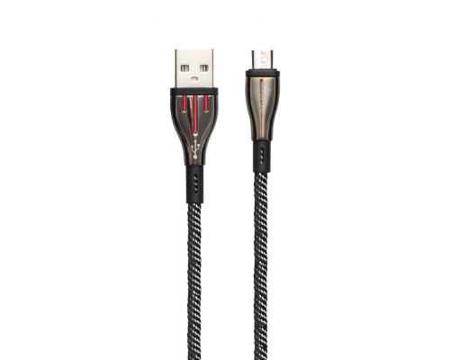 Кабель USB Borofone BU23 Highway Micro Колір Чорно-Сiрий