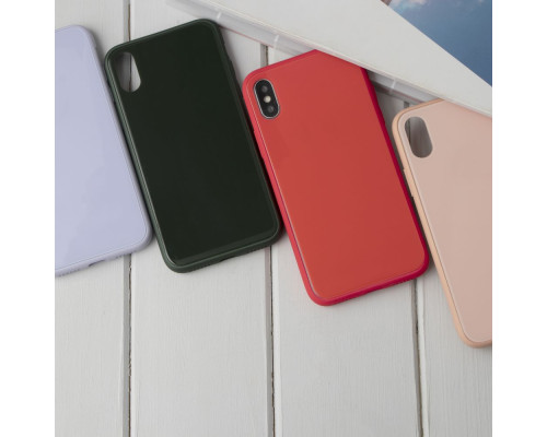 Чохол TPU Glass Logo Full для iPhone 11 Pro Max Колір Червоний 2020000160533