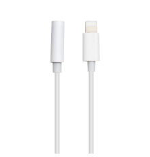 Кабель Aux Cable GL032 7G Lightning to 3.5 Jack/Bluetooth version/No Logo Колір Сірий 6971696236551