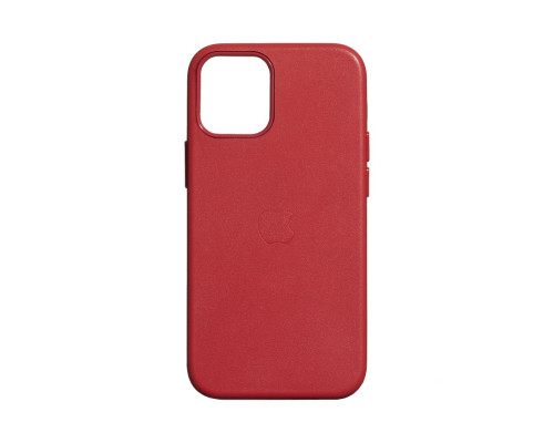 Чохол MagSafe Leather Case Full Size для iPhone 12 Mini Колір Berry