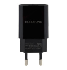 Мережевий Зарядний Пристрій Borofone BA20A Lightning 1USB 2.1A Колір Чорний 6931474702128