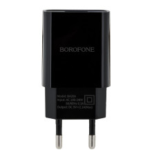 Мережевий Зарядний Пристрій Borofone BA20A Type-C 1USB 2.1A Колір Чорний 6931474702142