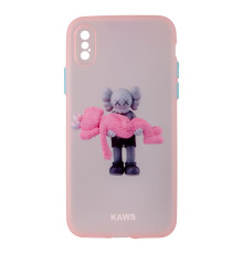 Чохол TPU Ultra-thin Matt with Frame для iPhone X/Xs Колір 07, Pink