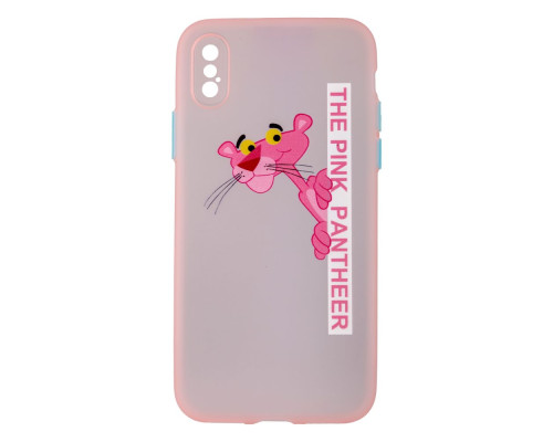 Чохол TPU Ultra-thin Matt with Frame для iPhone X/Xs Колір 07, Pink