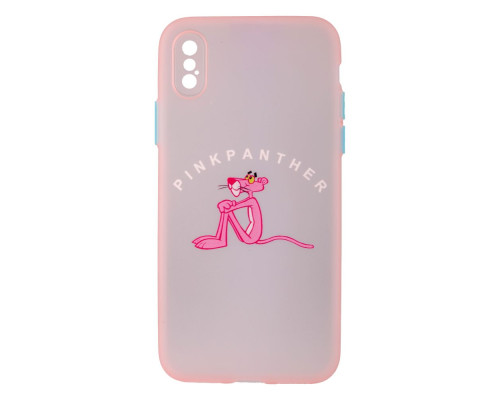 Чохол TPU Ultra-thin Matt with Frame для iPhone X/Xs Колір 07, Pink