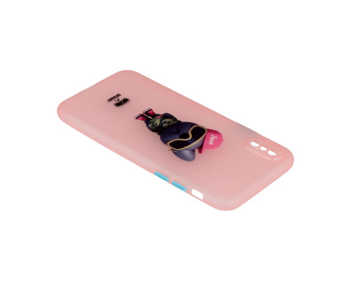 Чохол TPU Ultra-thin Matt with Frame для iPhone X/Xs Колір 07, Pink