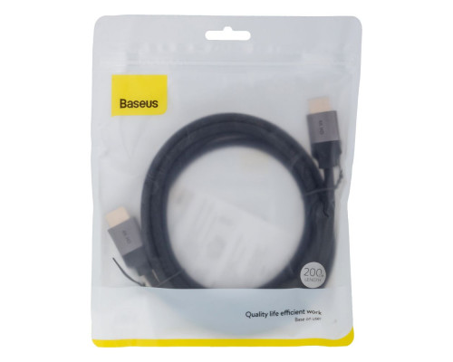 Кабель Baseus HDMI 2m CAKSX-C Колір Чорно-Сiрий, 0G