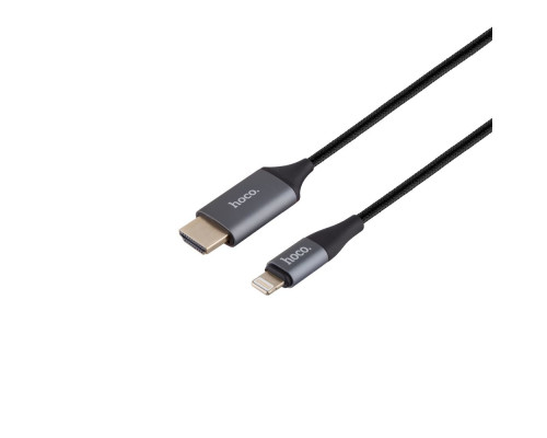 Перехідник Hoco UA15 Lightning to HDMI 2m Колір Сiрий 6931474750365