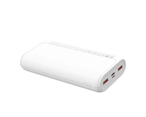 Універсальна Мобільна Батарея Power Bank XO PR127 PD 20W 22.5W 20000 mAh Колір Білий 6920680876389