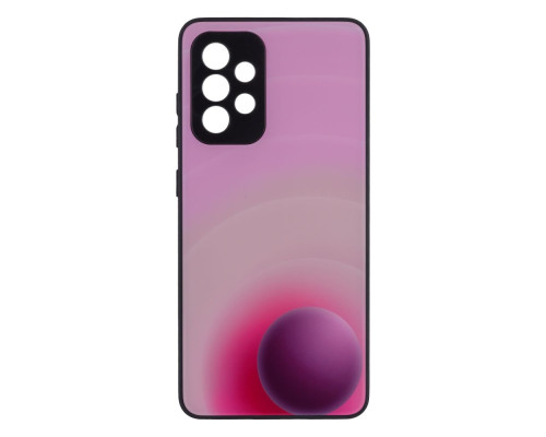 Чохол Glass TPU Prism Circles for Samsung Galaxy A52 4G Колір 4, Pink-Lilac