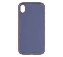 Чохол Leather Gold with Frame without Logo для iPhone Xr Колір 8, Gray Lilac 2020000265115