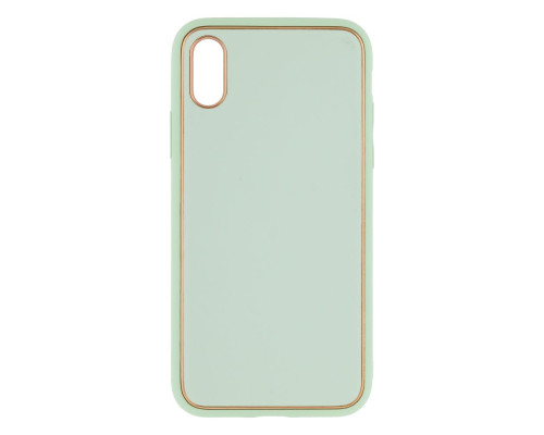 Чохол Leather Gold with Frame without Logo для iPhone X/Xs Колір 6, Mint 2020000265009