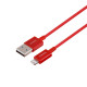 Кабель USB Baseus USB to Lightning 2.4A 2m CALYS-C Колір Червоний, 09