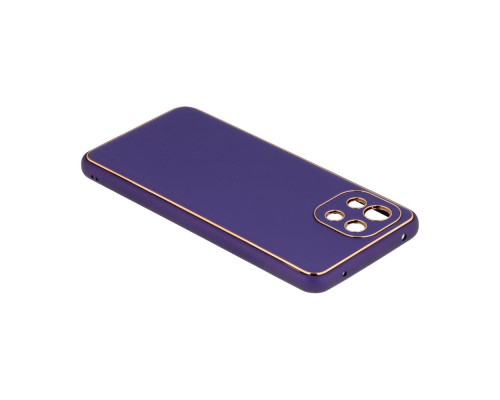 Чохол Leather Gold with Frame without Logo для Xiaomi Mi 11 Lite Колір 9, Purple