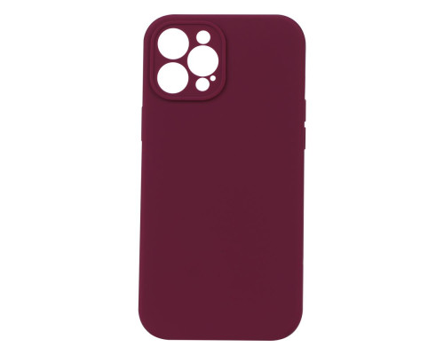 Чохол Silicone Case Full Camera no logo для iPhone 12 Pro Max Колір 63, Garnet 2020000292609