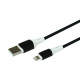 Кабель USB Borofone BX79 Silicone Lightning 2.4A Колір Бiлий