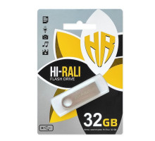 USB флеш-накопичувач Hi-Rali Shuttle 32gb Колір Сталевий