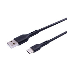 Кабель USB Hoco DU26 Long 8mm Plug Type-C 3A Колір Чорний 6931474780843