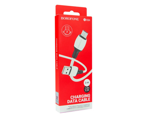 Кабель USB Borofone BX84 Micro 2.4A Колір Білий