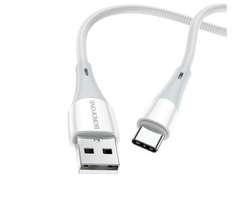 Кабель USB Borofone BX60 Superior Type-C 3A Колір Бiлий 6931474753250