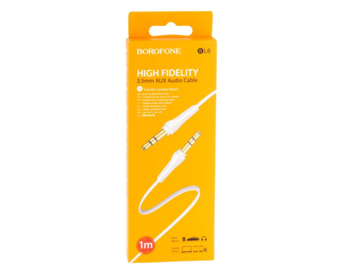 Кабель Aux Borofone BL6 М'ята упаковка Колір Червоний 2020000450429 ma31761_2907923