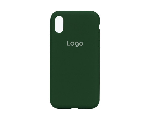 Чохол Silicone Case Full Size (AA) для iPhone Xs Max Колір 55.Pine green 2020000150336