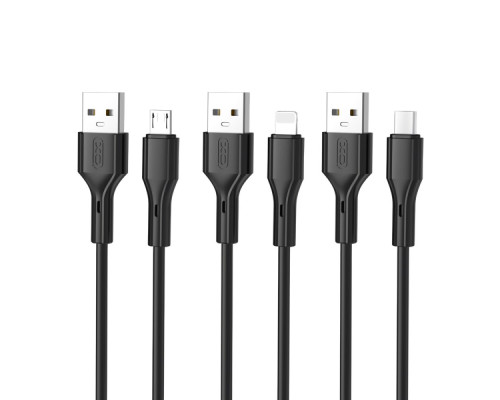 Кабель XO NB230 Rock Series Type-C 2.4A М'ята упаковка Колір Чорний 2020000354048