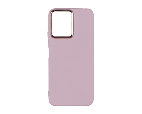 Чохол Silicone Cover Metal frame (AA) для Xiaomi Redmi 12 Колір 19.Pink sand 2020000365358