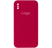 Чохол Silicone Case Square Full Camera для iPhone X/Xs Колір 37.Rose red 2020000347880