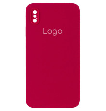 Чохол Silicone Case Square Full Camera для iPhone X/Xs Колір 37.Rose red 2020000347880